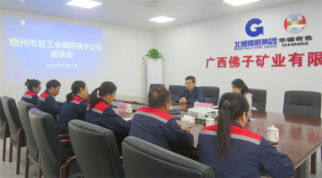 梧州市總工會調(diào)研組到廣西佛子礦業(yè)有限公司一線調(diào)研并開展“送培進企”技能提升培訓班