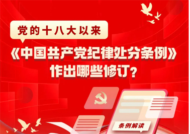 黨的十八大以來，《中國共產(chǎn)黨紀(jì)律處分條例》作出哪些修訂？