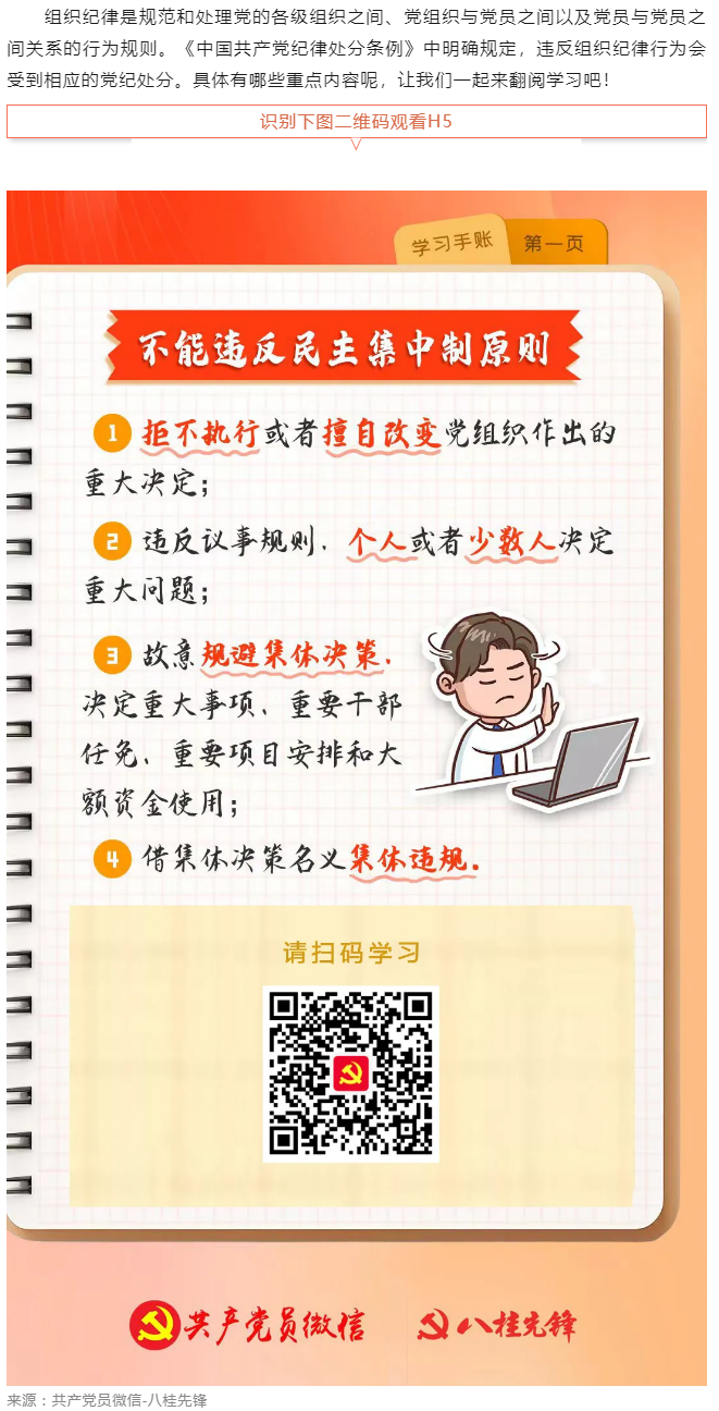 學(xué)習(xí)手賬｜哪些組織紀(jì)律行為不能違反？.png