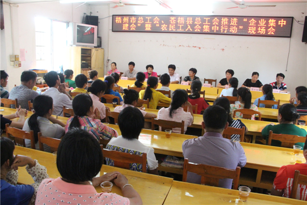 梧州市總工會(huì)、蒼梧縣總工會(huì)推進(jìn)&ldquo;企業(yè)集中建會(huì)&rdquo;暨&ldquo;農(nóng)民工入會(huì)集中行動(dòng)現(xiàn)場(chǎng)會(huì).jpg